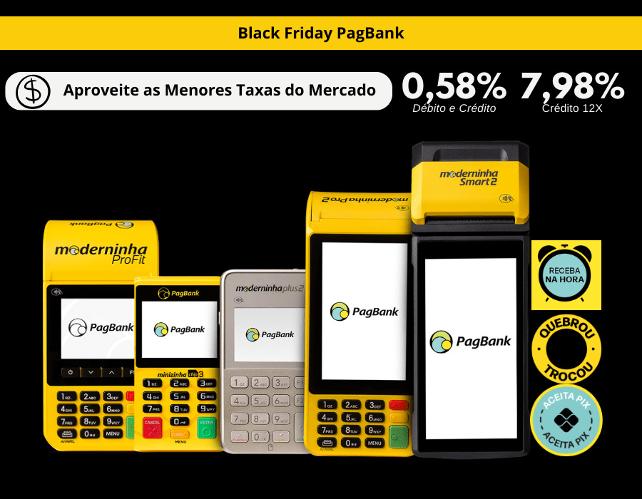 Maquininha Pagbank Black Friday