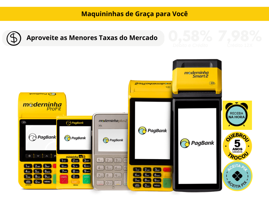 Maquininhas Pagbank de graça